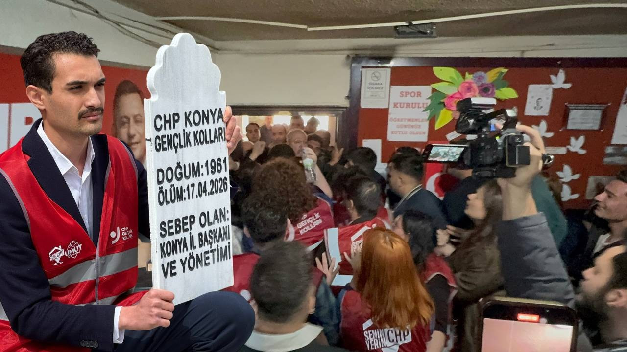 CHP Konya İl Teşkilatı'nda 'mezar taşlı' gerginlik