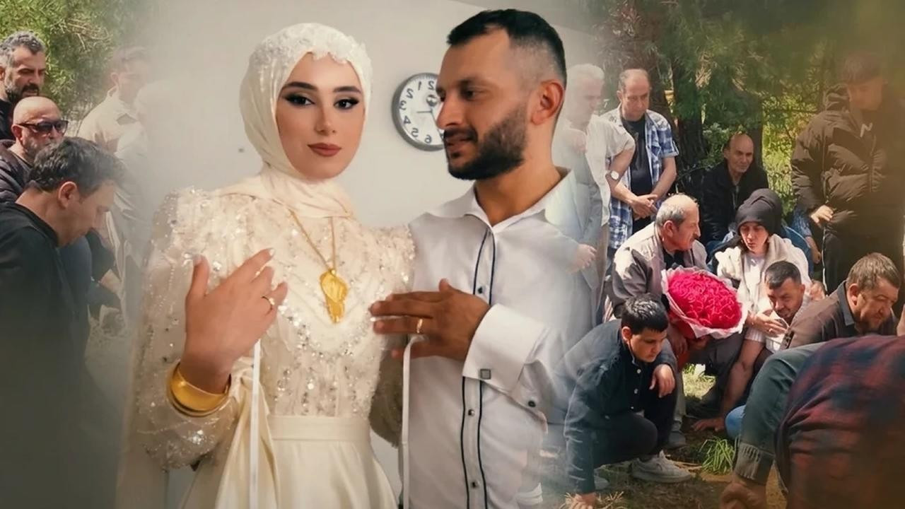 Düğün sabahı kabusa dönmüştü! Evlerinde ölü bulunan çifte yürek yakan veda: Damadın mezarına bıraktılar