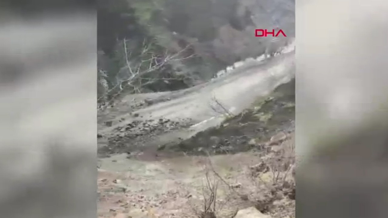 Van’da heyelan anı saniye saniye böyle görüntülendi