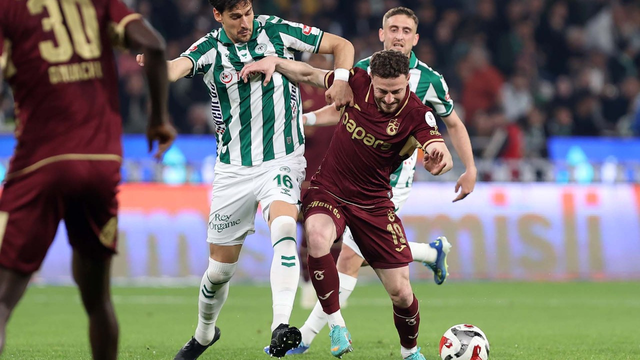 Trabzonspor'a Konyaspor şoku! Bordo-mavililer ikincilik yarışında yara aldı