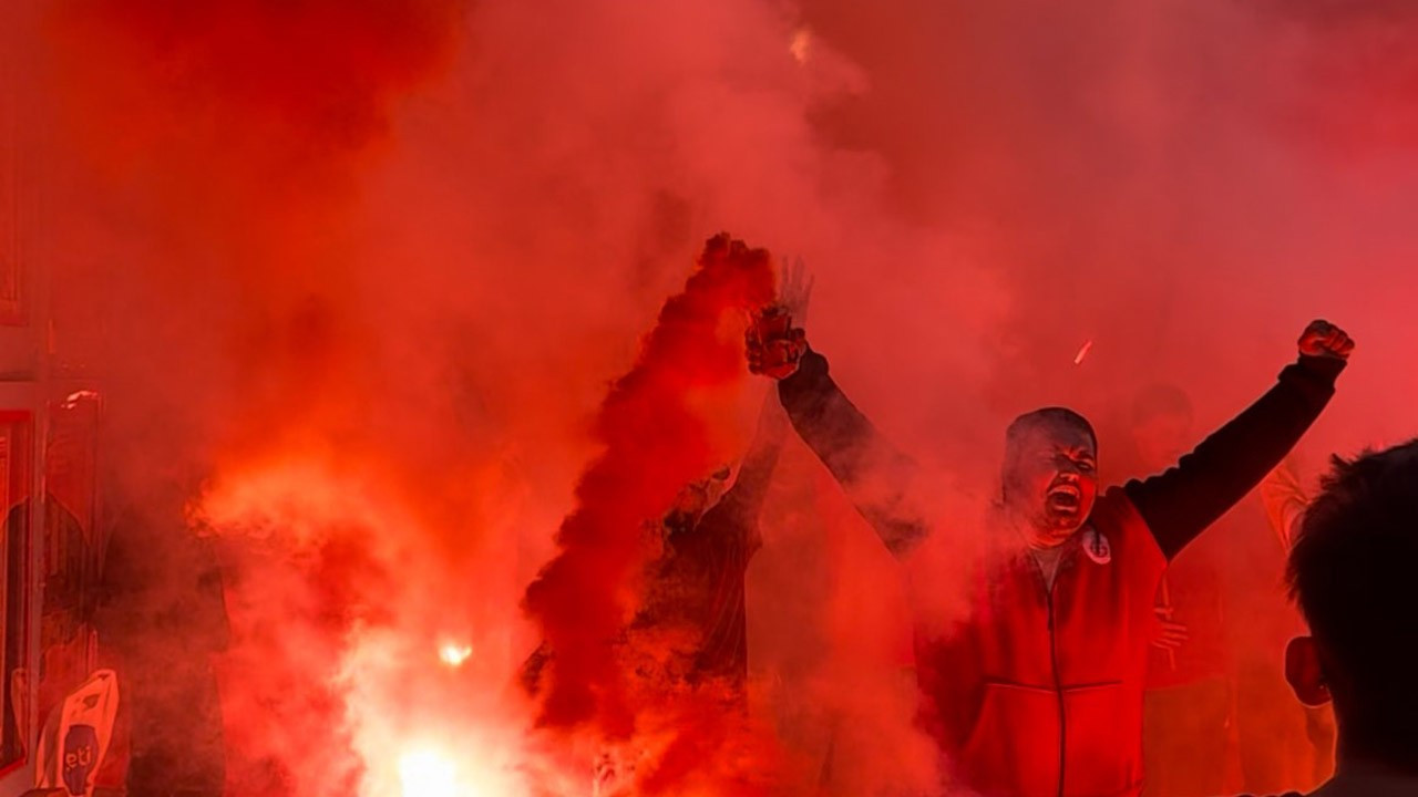 Edirne’de Galatasaray’ın galibiyeti coşkulu kutlama