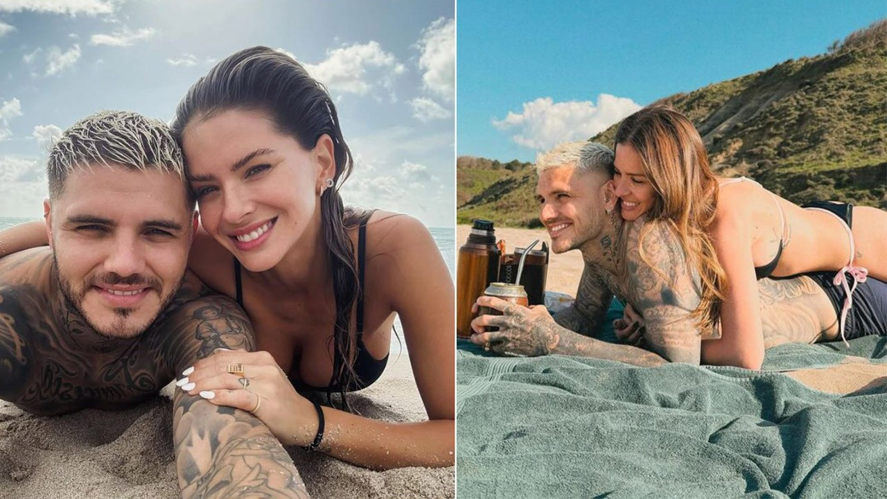 Galatasaraylı Mauro Icardi aşka geldi! Nişanlısı China Suarez ile deniz sezonunu açtı