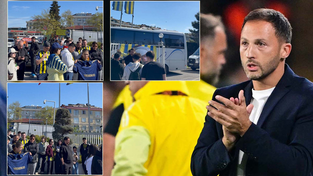 Fenerbahçe taraftarları, Tedesco için Samandıra’da toplandı!