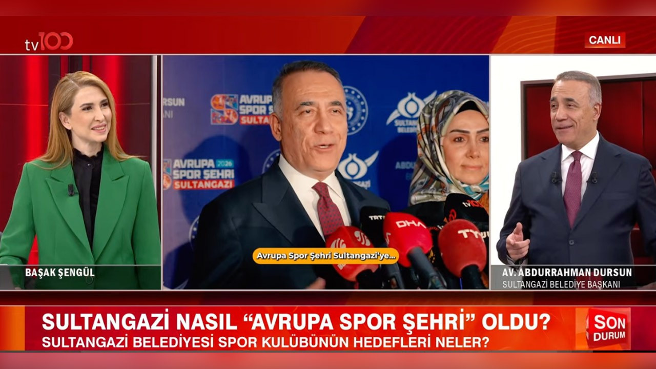 Avrupa'nın Spor Şehri Sultangazi'den güçlü vizyon! Şimdi hedef zirve! Belediye Başkanı Abdurrahman Dursun yeni projeleri tv100'de anlattı