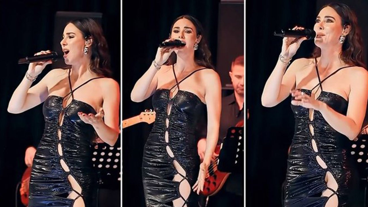 Defne Samyeli’nin sahne kıyafeti olay oldu! İç çam…