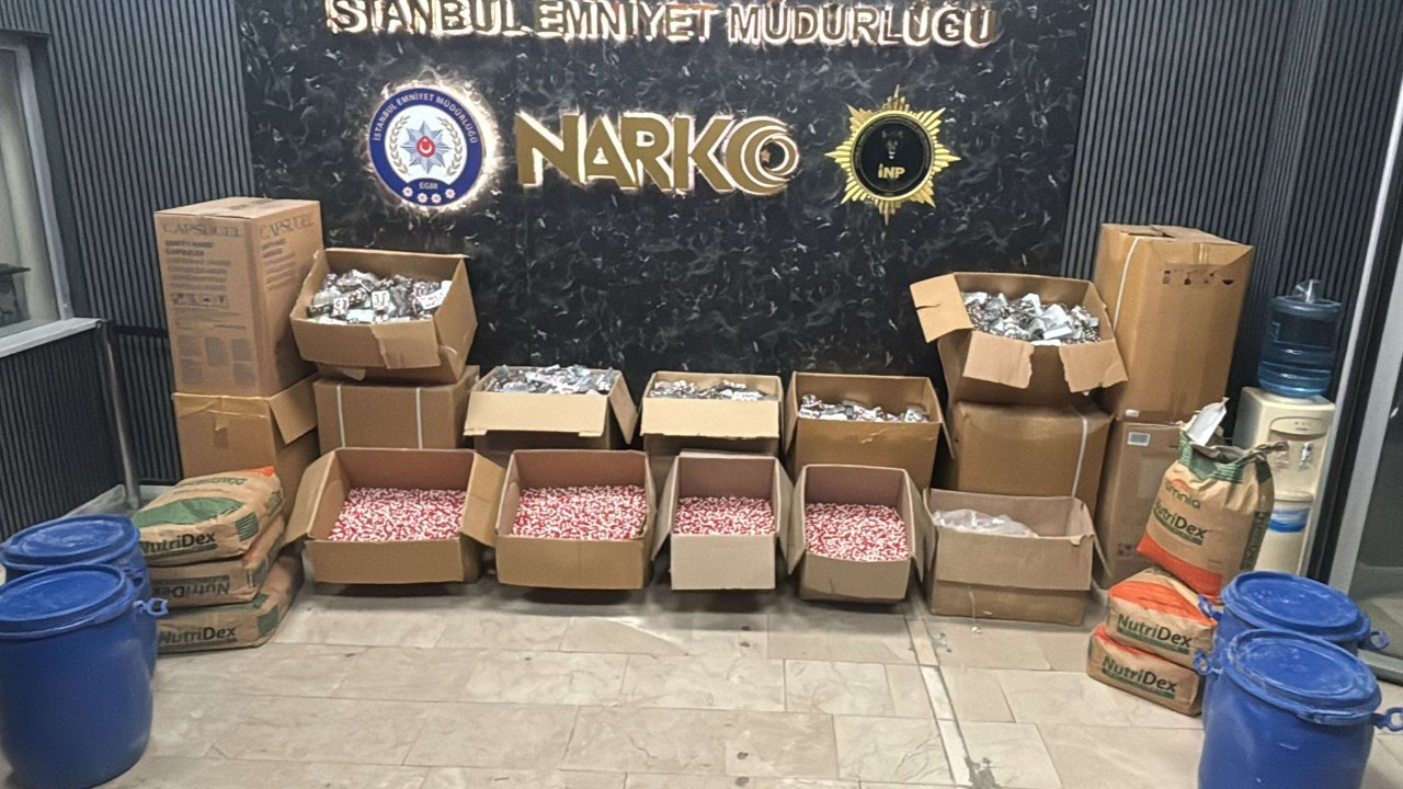 Bayrampaşa ve Güngören’de narkotik baskını! Tam 1 milyon hap ele geçirildi
