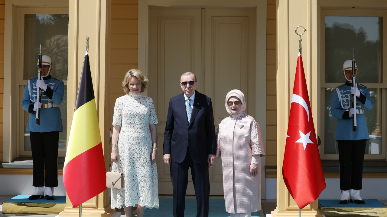 Cumhurbaşkanı Erdoğan, Belçika Kraliçesi Mathilde'yi kabul etti
