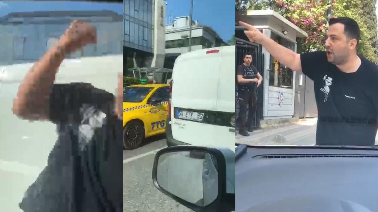 Üsküdar'da maganda dehşeti! Araçtan indi, camı ve kaputu yumrukladı: Karakola gel