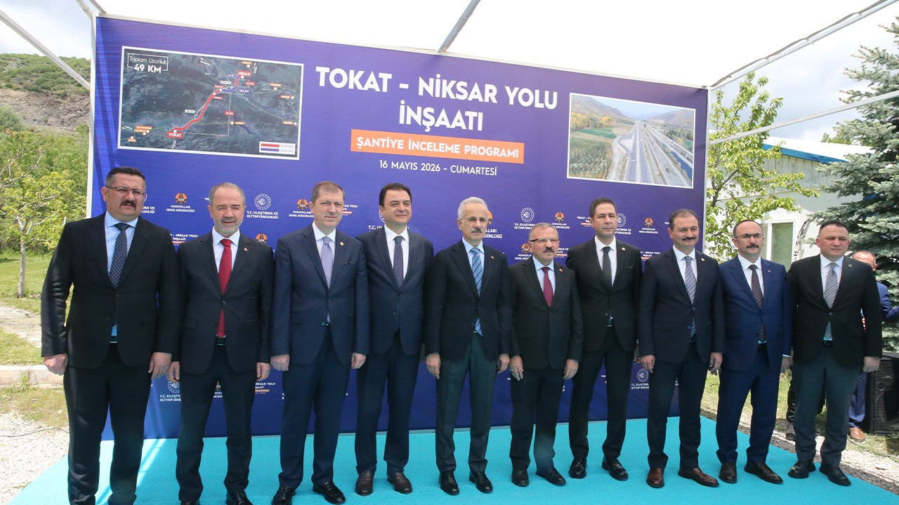 Ulaştırma ve Altyapı Bakanı Uraloğlu, Tokat-Niksar kara yolu şantiyesinde konuştu: Ülkemizi yol ağıyla donattık