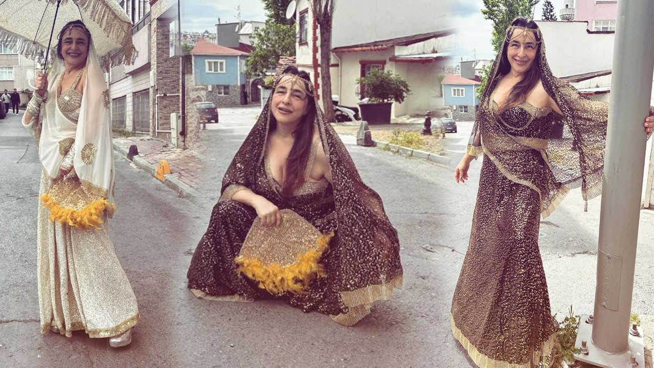 Esra Dermancıoğlu Roman kıyafetiyle sosyal medyayı…