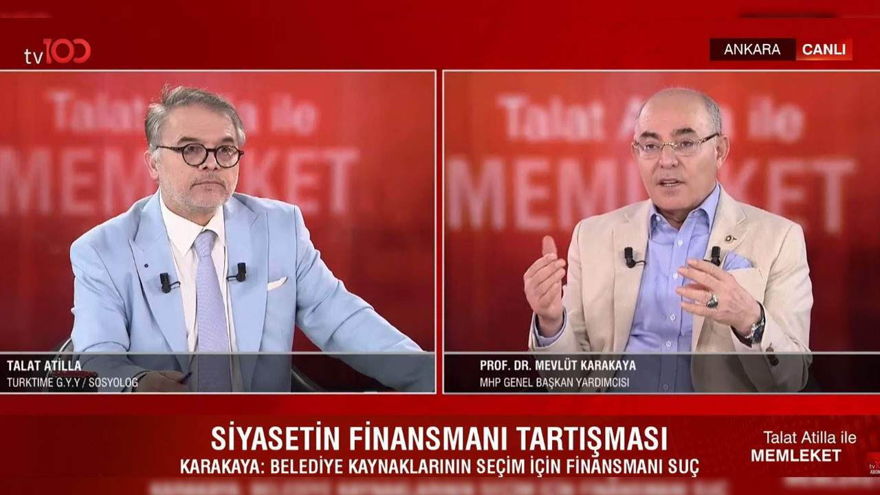 MHP Genel Başkan Yardımcısı Mevlüt Karakaya'dan tv100'de önemli açıklamalar: CHP suçu meşrulaştırmaya çalışıyor