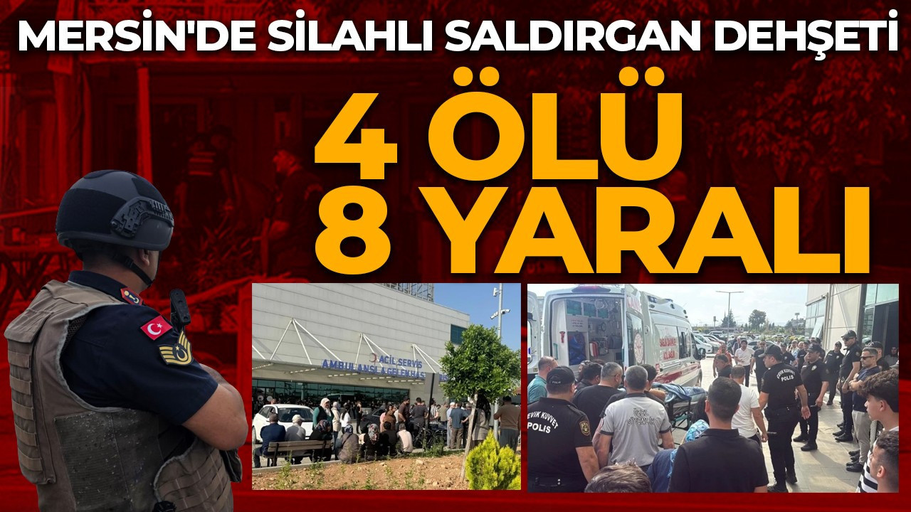 Mersin'de silahlı saldırgan dehşet saçtı! 5 ölü, çok sayıda yaralı var: Saldırı anları kamerada