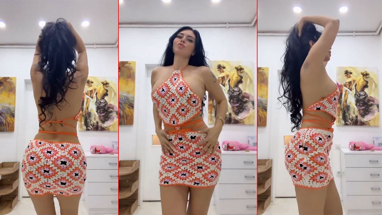 Ebru Polat'tan oryantal şov! O haliyle sosyal medyayı salladı