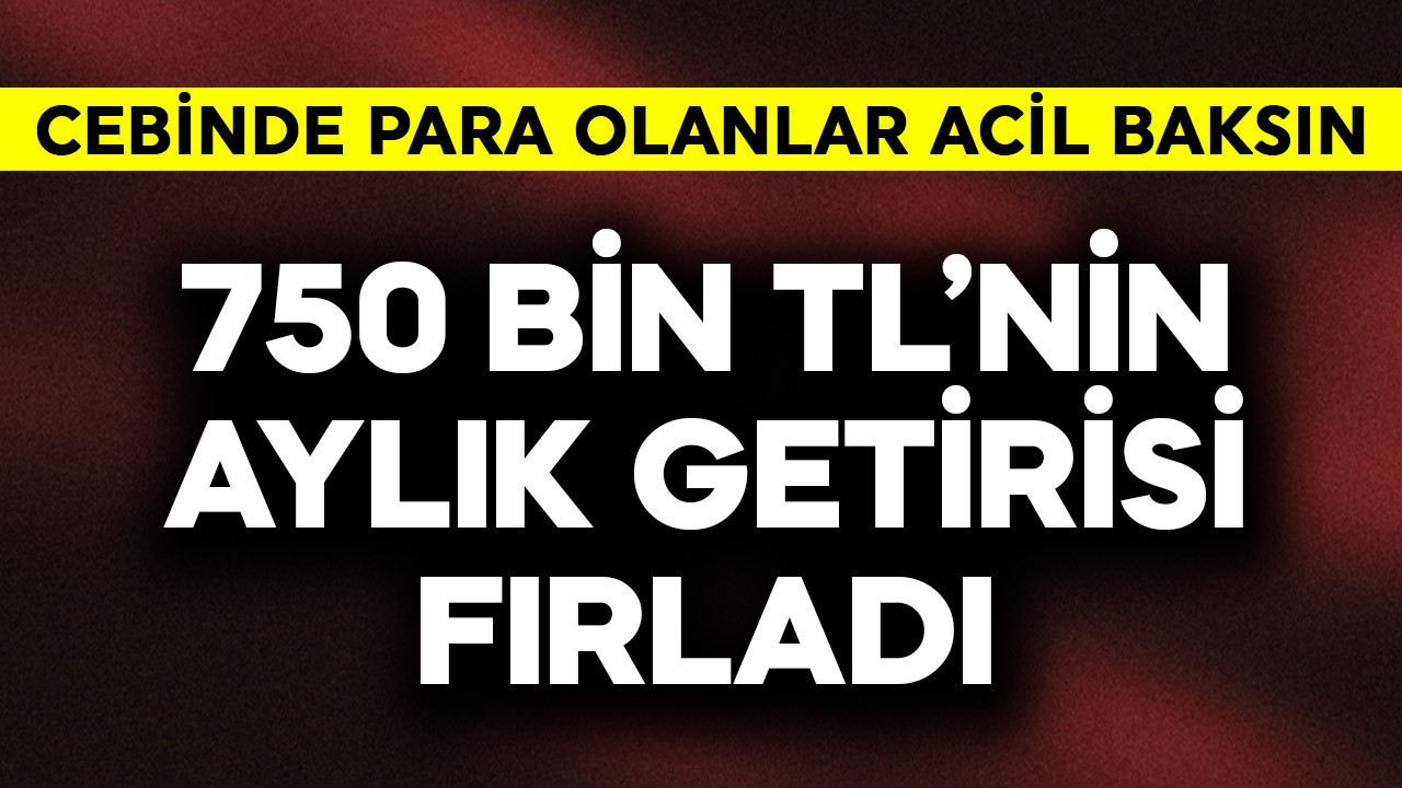 750 bin TL'nin aylık getirisi fırladı! Cebinde para olanlar acil baksın