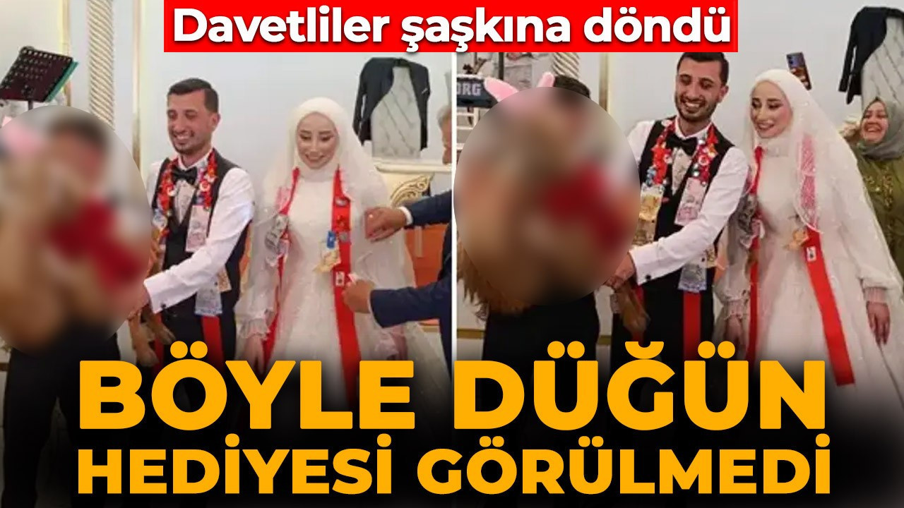 Trabzon'da eşi benzeri görülmemiş düğün! Damada öyle bir şey taktılar ki...