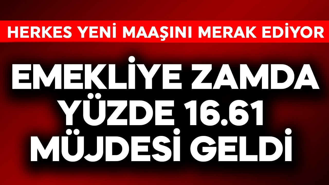 Emekliye zamda yüzde  16.61 müjdesi