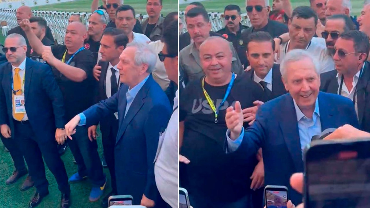 Tezahüratlar sonrası harekete geçti! Aziz Yıldırım, Hakan Sa