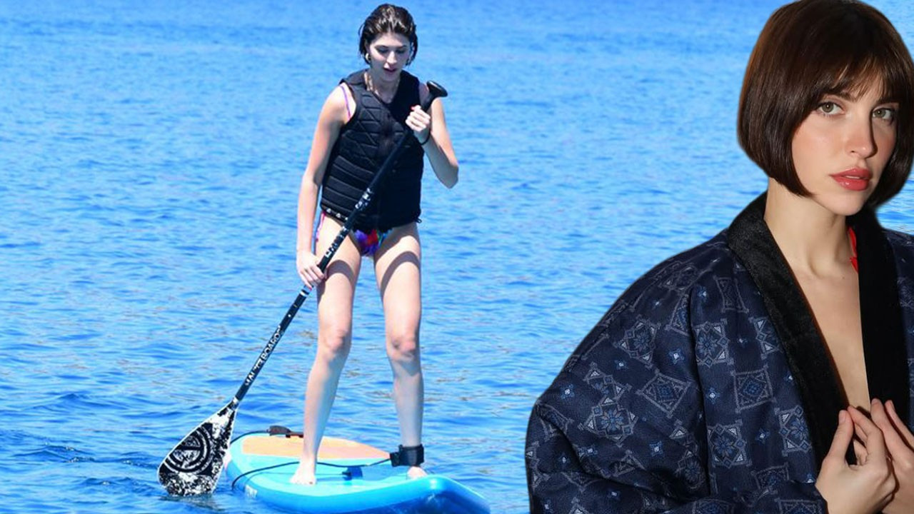 Beyza Gümülcine tatil sezonunu Bodrum'da açtı! Su sporlarınd