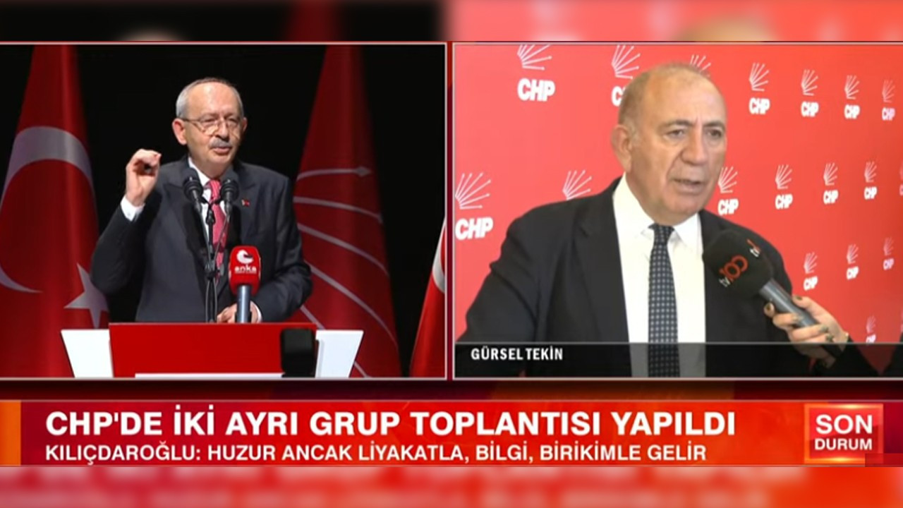 CHP'de ikili kürsü krizi sonrası Gürsel Tekin'den tv100'de d
