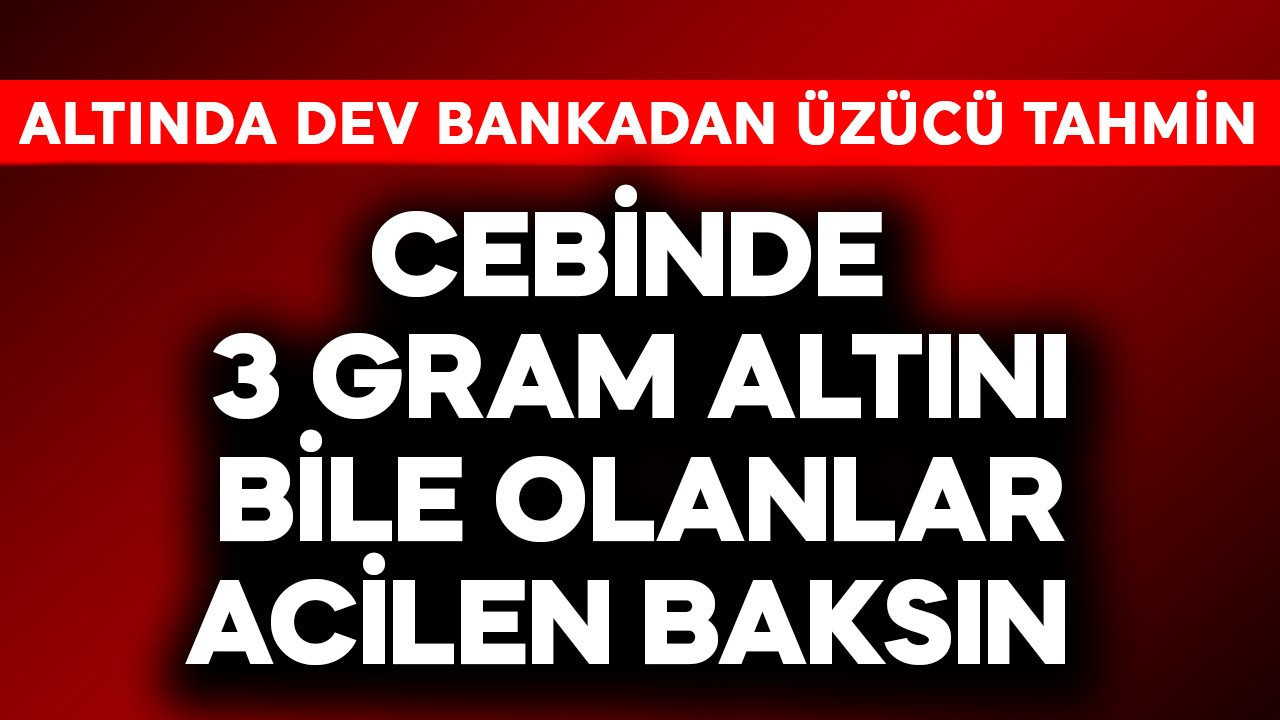 Cebinde 3 gram altını olan bile acilen baksın! Altında dev b