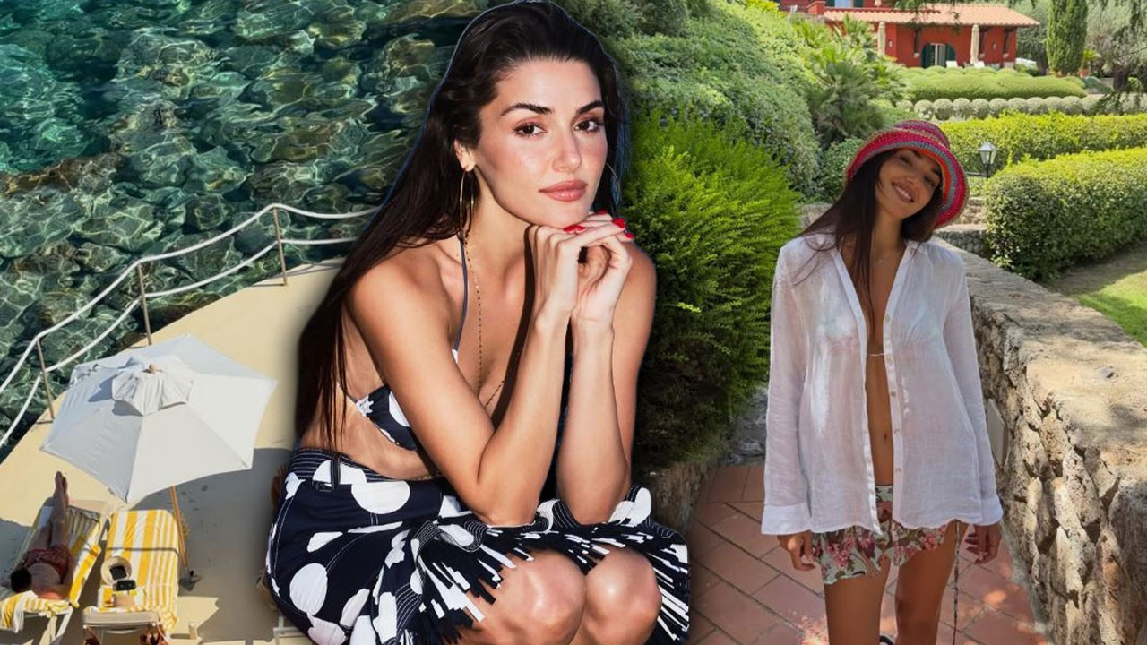 Hande Erçel tatilden paylaştı! Renkli kareleri sosyal medyayı salladı