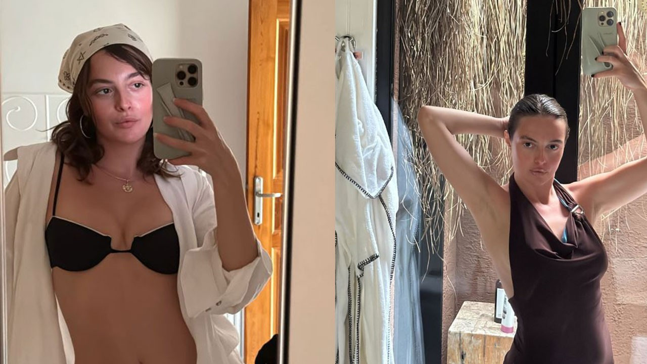 Melis Sezen bikinisiyle ayna karşısına geçti! Kusursuz fiziği dikkat çekti