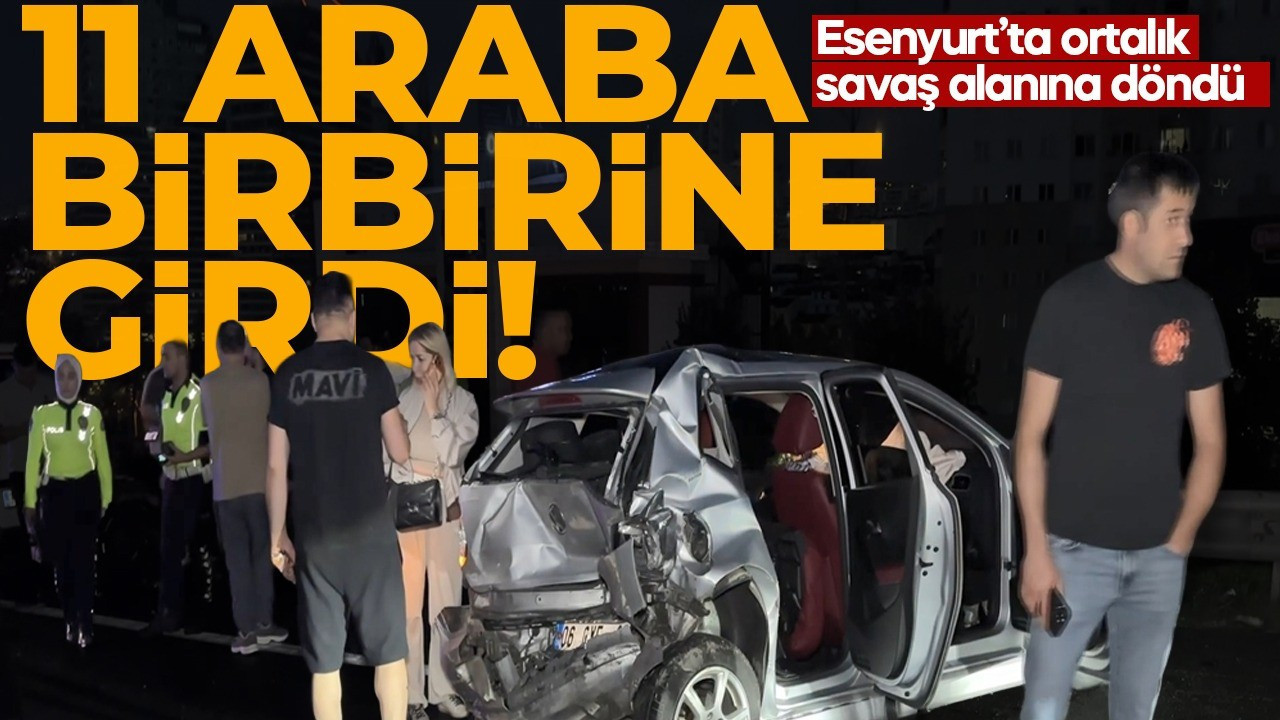 İstanbul'da zincirleme kaza! 11 araç kazaya karıştı: Çok sayıda yaralı var