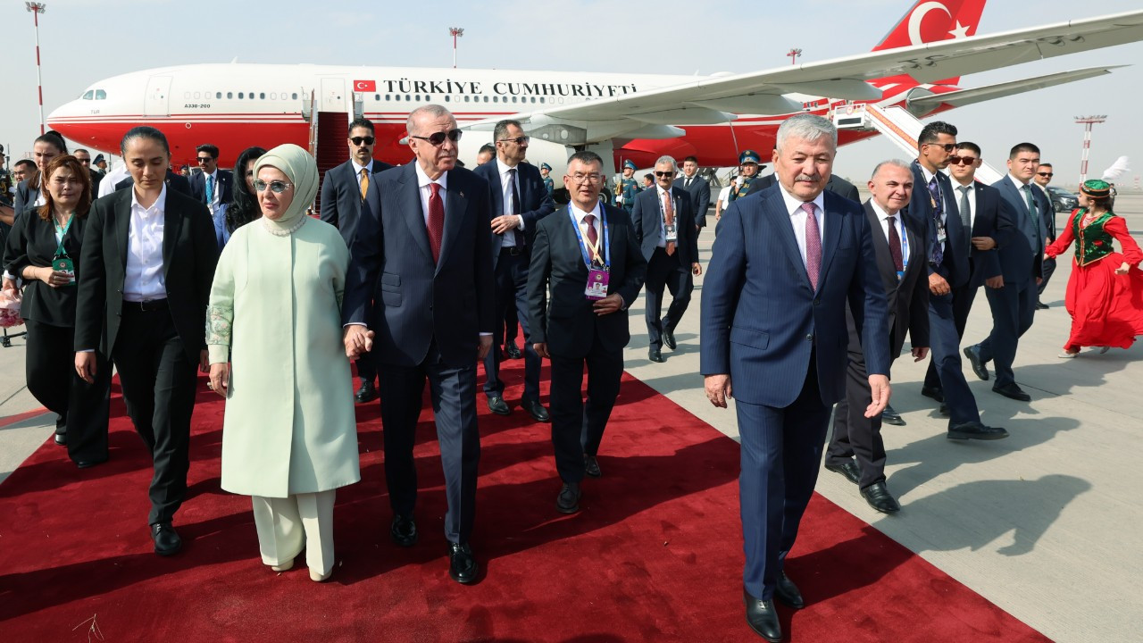 Cumhurbaşkanı Erdoğan Kırgızistan'da