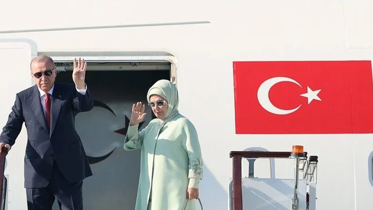 Cumhurbaşkanı Erdoğan Kırgızistan'a gitti