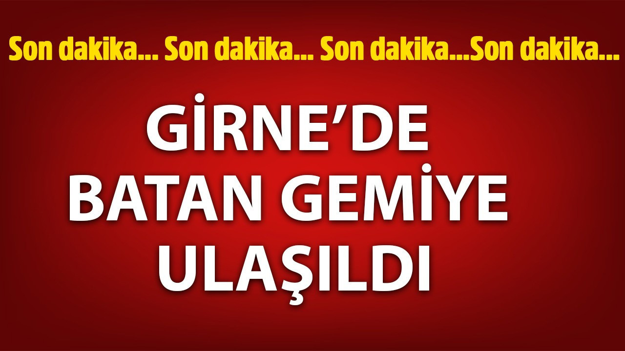 KKTC'de batan geminin enkazına ulaşıldı