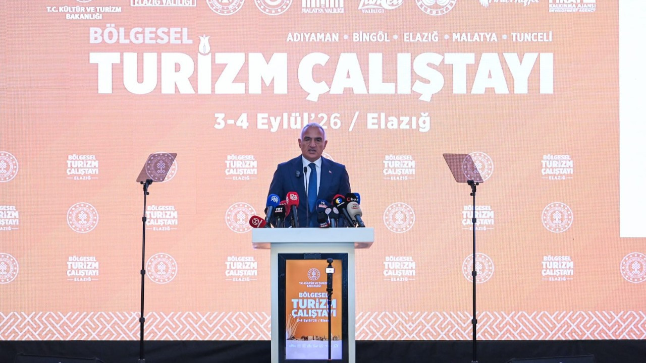 Kültür ve Turizm Bakanı Mehmet Nuri Ersoy Elazığ'da Bölgesel Turizm Çalıştayı'na katıldı