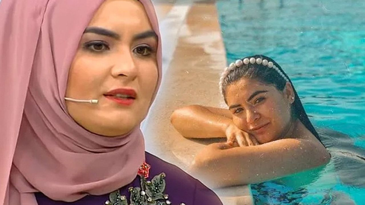 Fenomen gelin adayı Hanife Gürdal öyle bir poz paylaştı ki... Daracık taytıyla şov yaptı - Resim: 2