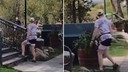 Kadın turist hayvandan unutamayacağı bir ders aldı