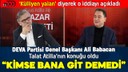 DEVA Partisi Genel Başkanı Babacan'dan açıklamalar