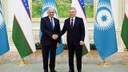 Mirziyoyev, Binali Yıldırım ile görüştü