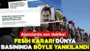 PKK'nın fesih kararı dış basında!