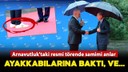 Arnavutluk'taki resmi törende samimi görüntüler!