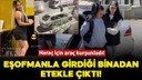 Haraçcı eşofmanla girdiği binadan etekle çıktı!