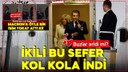 Macron bu sefer uçaktan eşiyle kol kola indi