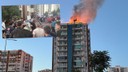 13 katlı binada yangın: Ölü ve yaralılar var