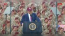 Trump kurşun geçirmez cam fanustan konuştu