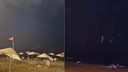 Füzeler Hatay semalarında görüldü