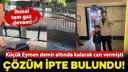 Bir çocuğun ölümüne neden olan kapı iple bağlandı!
