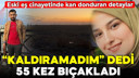 'Kaldıramadım' dedi, 55 kez bıçakladı!