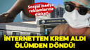 İnternetten sipariş verdiği krem hastanelik etti