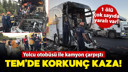 TEM’de korkunç kaza! 1 ölü, 10 yaralı
