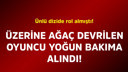 Üzerine ağaç devrilen oyuncu yoğun bakıma alındı
