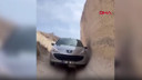 Otomobiliyle peri bacalarının arasına girdi!