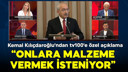 Kemal Kılıçdaroğlu'ndan tv100'e özel açıklama!
