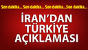 İran'dan Türkiye açıklaması! Füze atılmadı